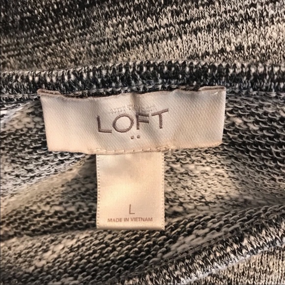 Loft Factory Black Grey Knit Drawstring Dress L - Picture 5 of 6